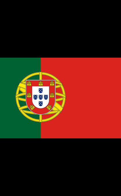 die Flagge Portugals.