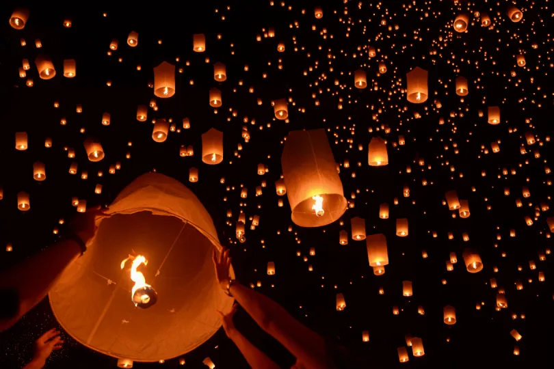 Lichterfestival in Chiang Mai