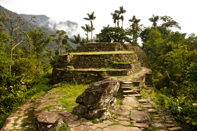 Blick auf die Ciudad Perdida in Kolumbien