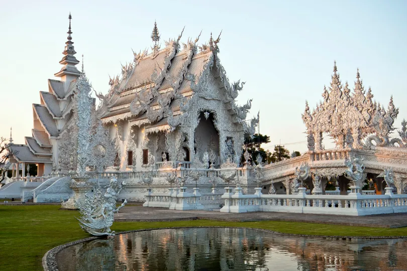Der weisse Tempel in Chiang Rai, Nordthailand
