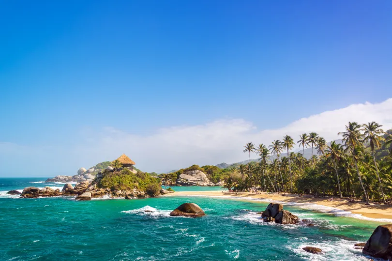 Viel Strand und Meer im Tayrona Nationalpark