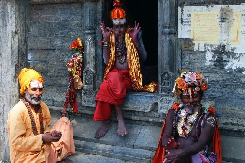 Heiliges Fest im Mai in Nepal