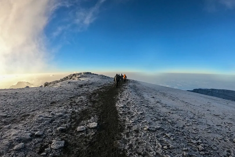 Blick auf den Mount Meru in Tansania