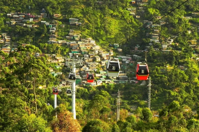 Die Seilbahn in Medellin