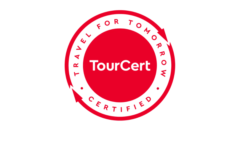 Siegel von der TourCert-Zertifizierung