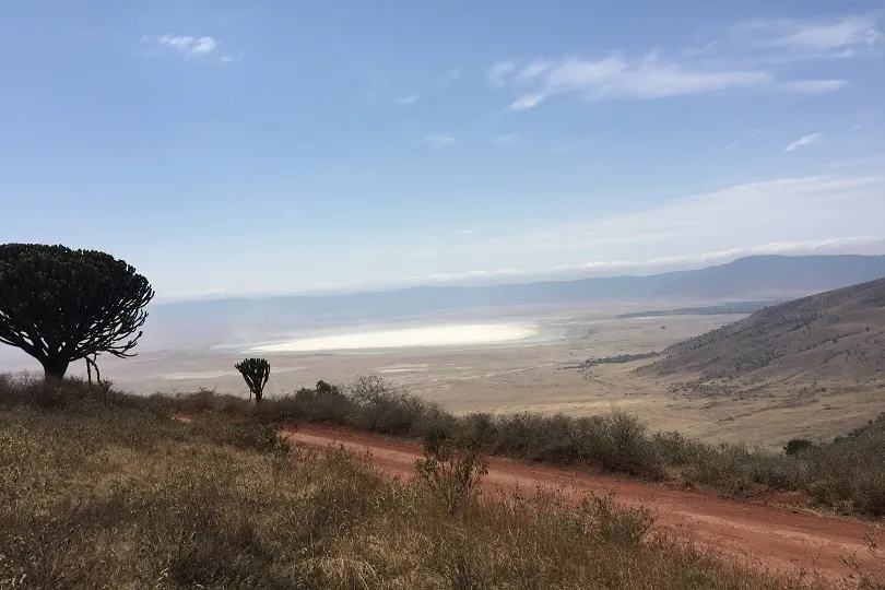 Blick auf den Ngorongoro Krater