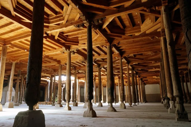 Oezbekistan langs de Zijderoute Juma moskee Khiva