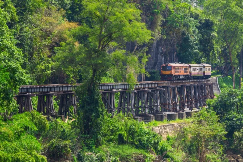 Thailand mit Kindern: Fahrt mit dem Zug