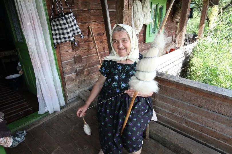 Einheimische in Breb in Rumänien