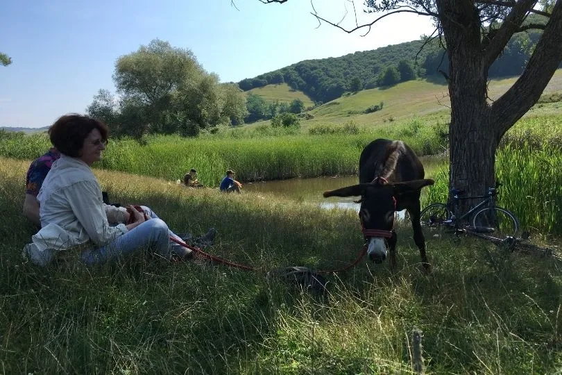 Eselwanderung bei der Rumänien Rundreise