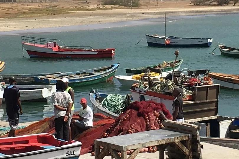 Fischerboote auf Sal