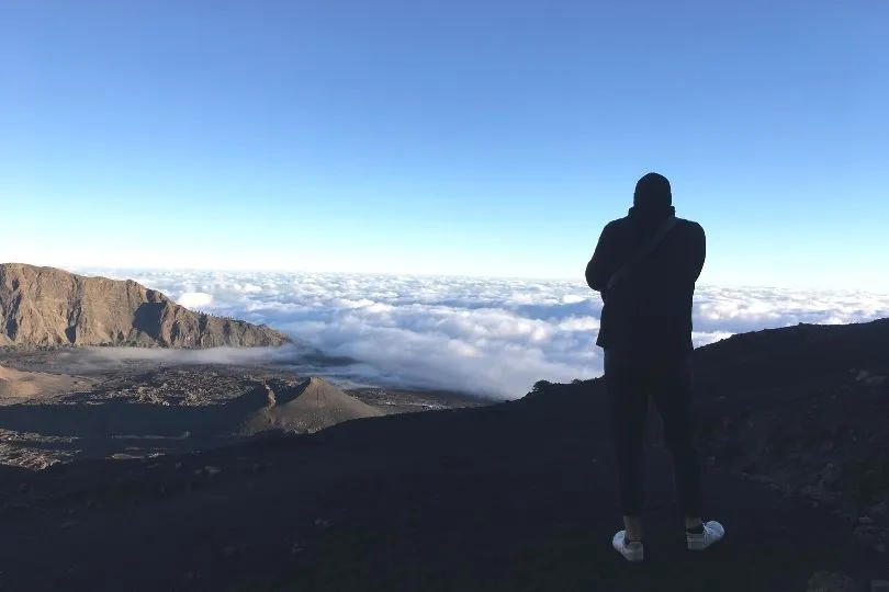 Tolle Fotomotive beim Aufstieg auf den Vulkan auf Fogo