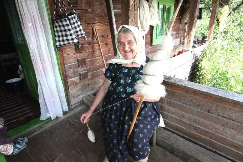 Einheimische in Breb, Maramures