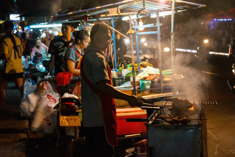 Laos Vientiane markt