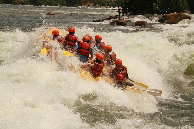 Rafting auf dem Nil in Uganda
