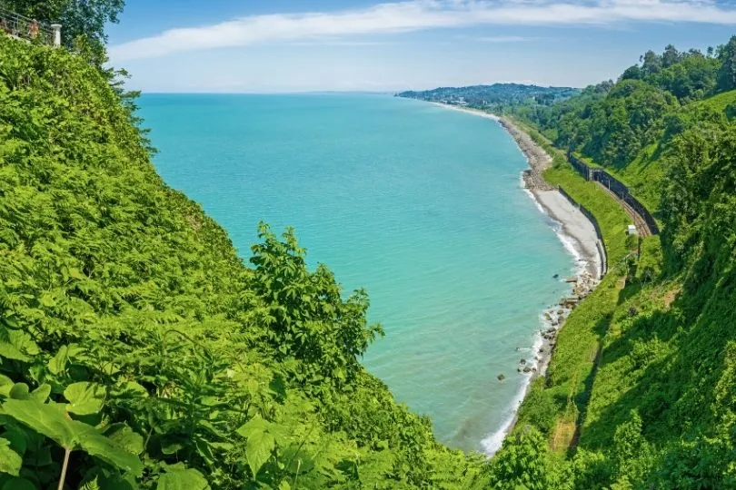 Botanischer Garten mit Ausblick in Batumi