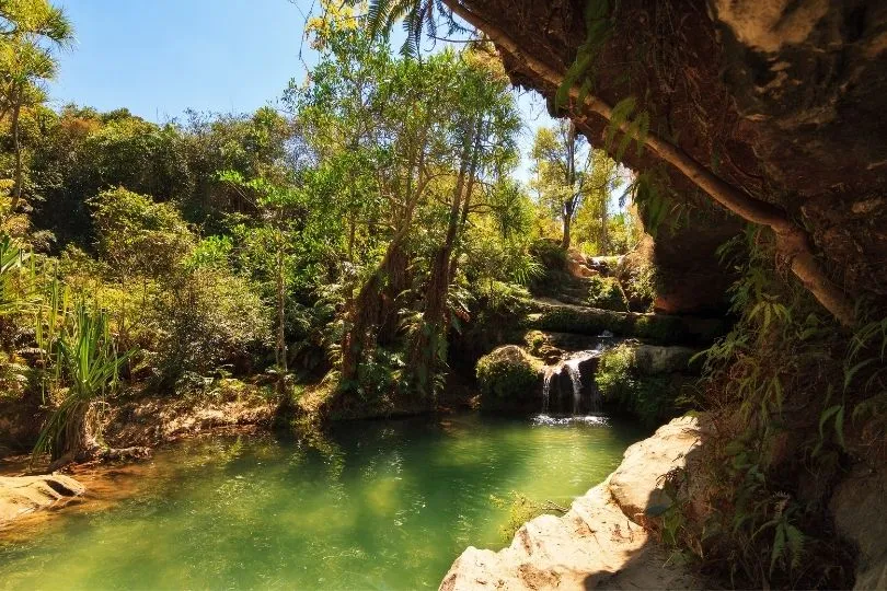Natürlicher Pool im Isalo Nationalpark auf Madagaskar