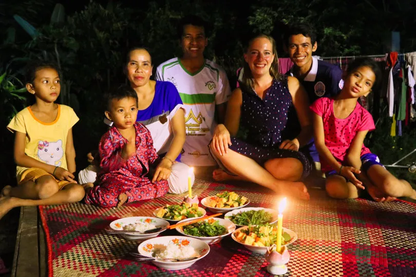Zusammen mit Locals in Kambodscha kochen und Abendbrot essen