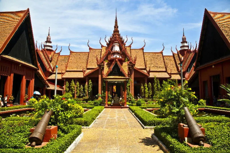 Ein tempel in kambodscha