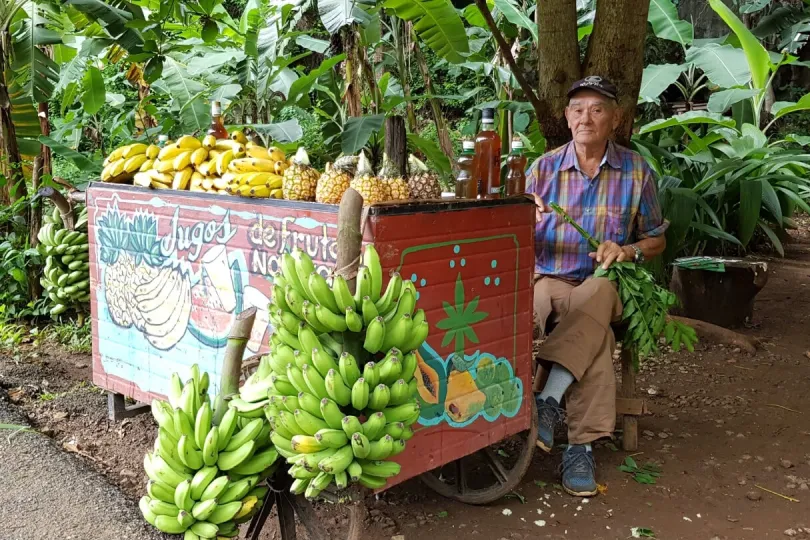 Kubaner verkauft Früchte