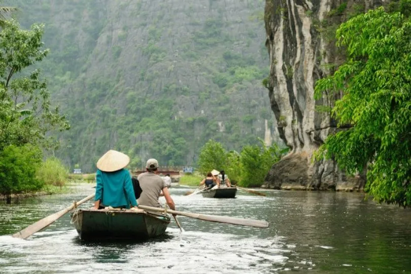 Ausflug mit dem Boot in Vietnam