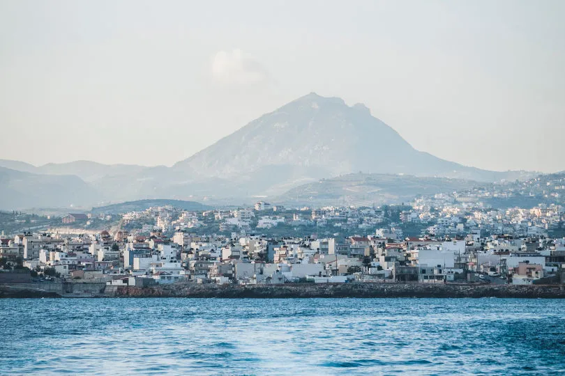 Die Skyline der Stadt Heraklion auf Kreta