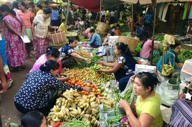 Der 5-Tagemarkt am Inle See