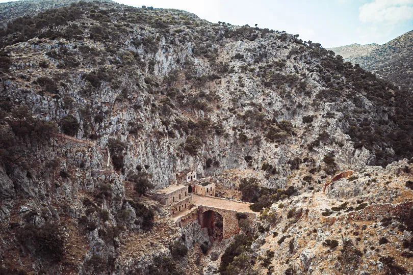 Ein Kloster auf der Insel Kreta in Griechenland