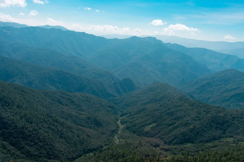 Die malerische Landschaft in Myanmar