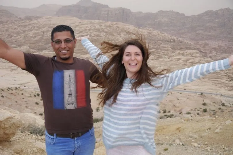 Spaß mit dem lokalen Guide in Jordanien