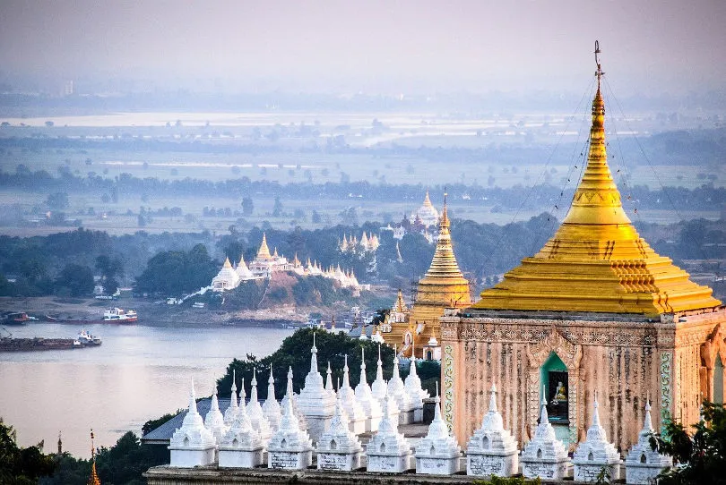 Die schöne Stadt Mandalay in Myanmar