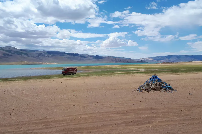 Ein See in der Mongolei