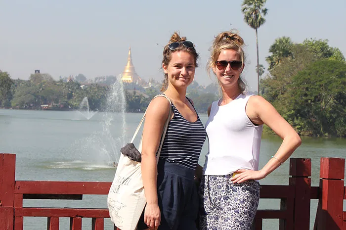 Marjolein und Denise auf ihrer Reise durch Myanmar