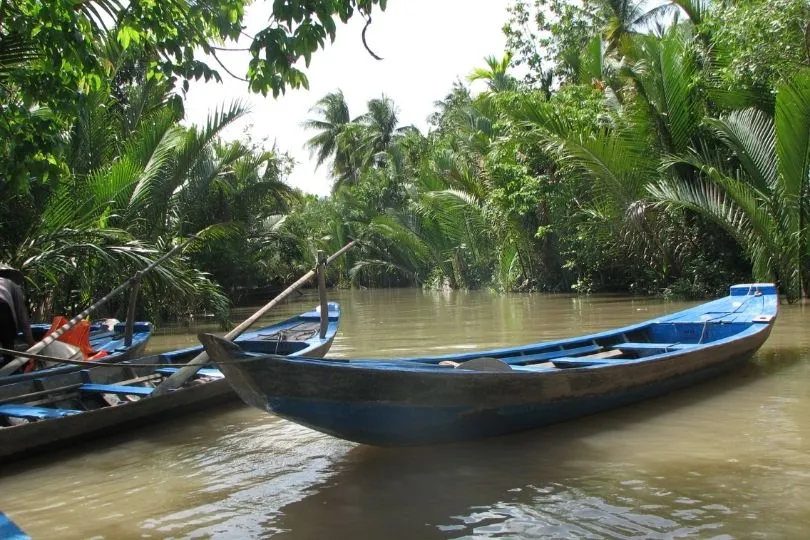 Einsame Natur im Mekong Delta