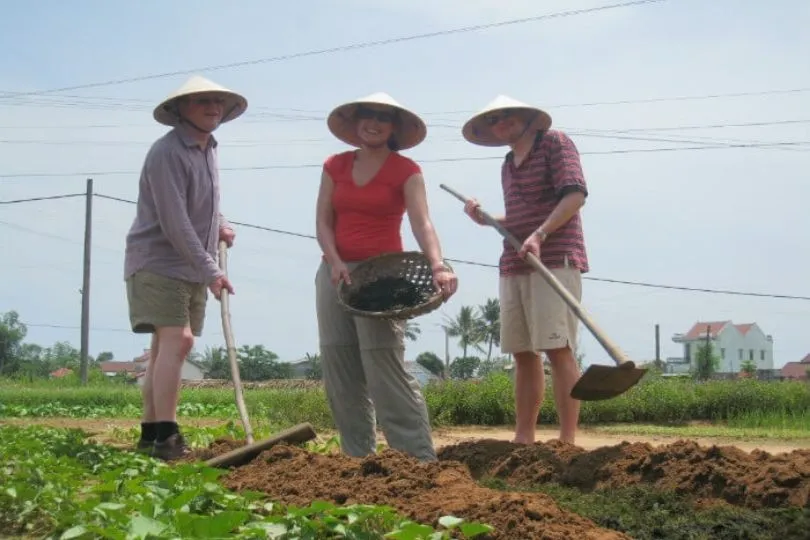 Ausflug ins Tra Que Organic Village in Vietnam