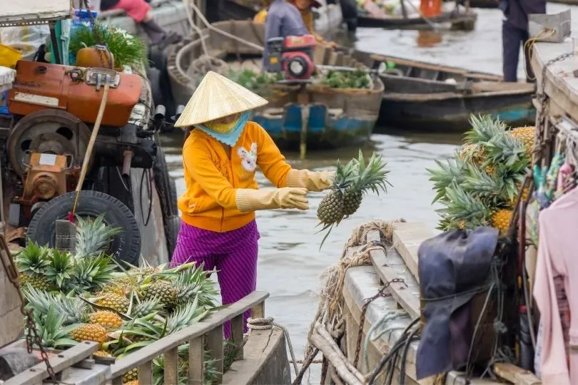 Highlight jeder Vietnam Reise: Besuch der schwimmenden Märkte im Mekong Delta