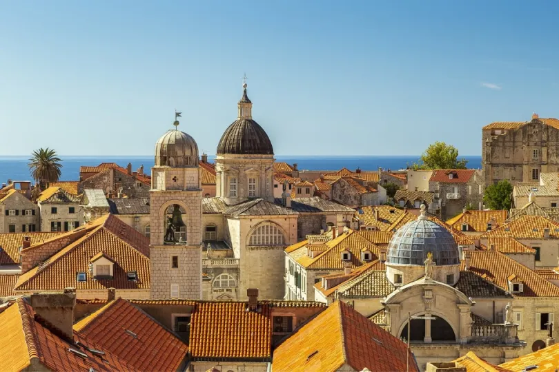 Blick auf die Dächer von Dubrovnik