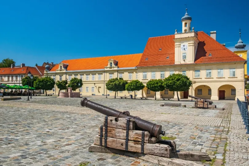 Stadtzentrum von Osijek in Kroatien