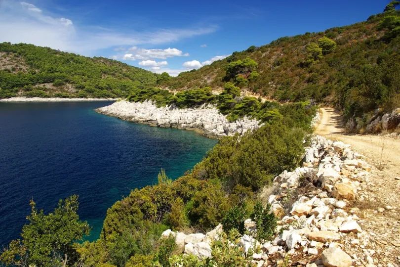 Saplunara Strand auf der Insel Mljet