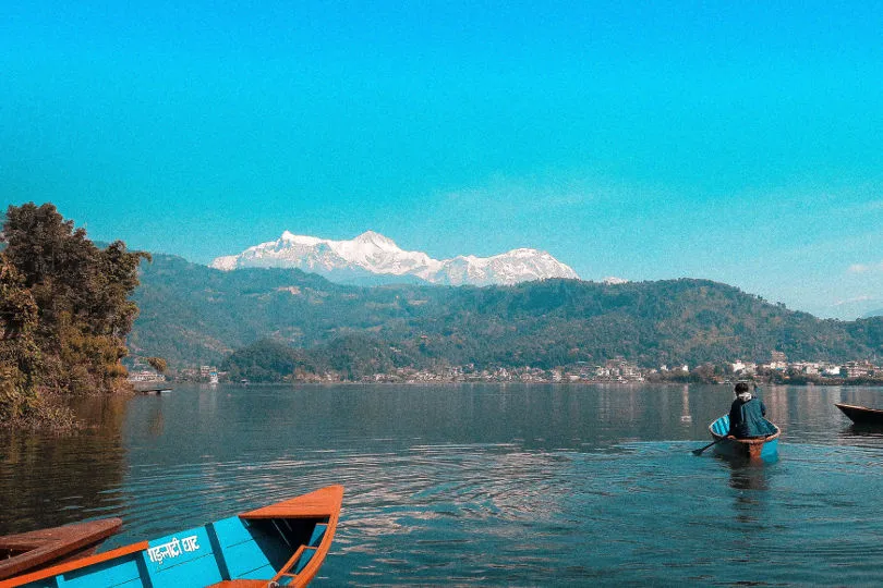 Der Phewa See in Nepal