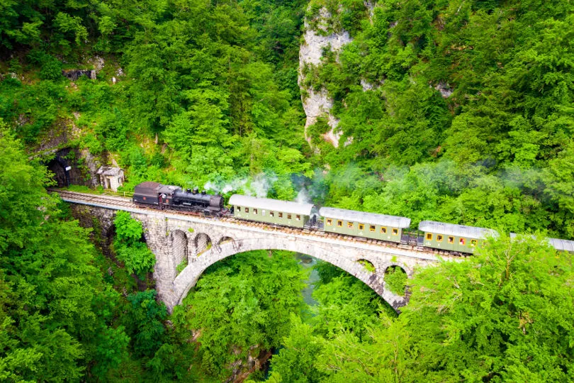 Eine Zugfahrt inn Slowenien