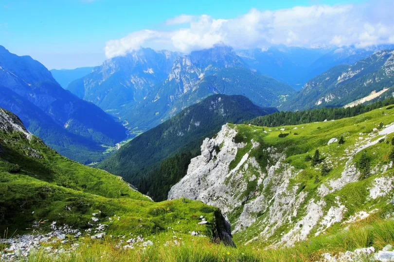 Hohe Berge und weite Aussichten in Slowenien