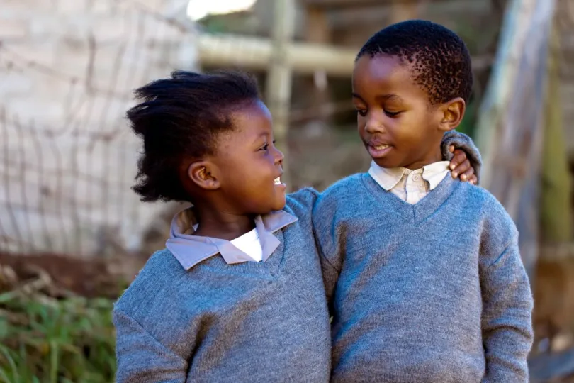 Zuid-Afrika lokale kinderen