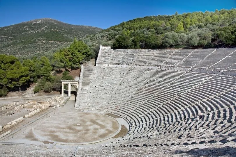 Amphitheater in Epidavros, Peloponnes