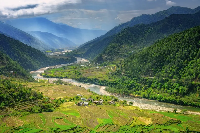 Endlose Natur in Bhutan