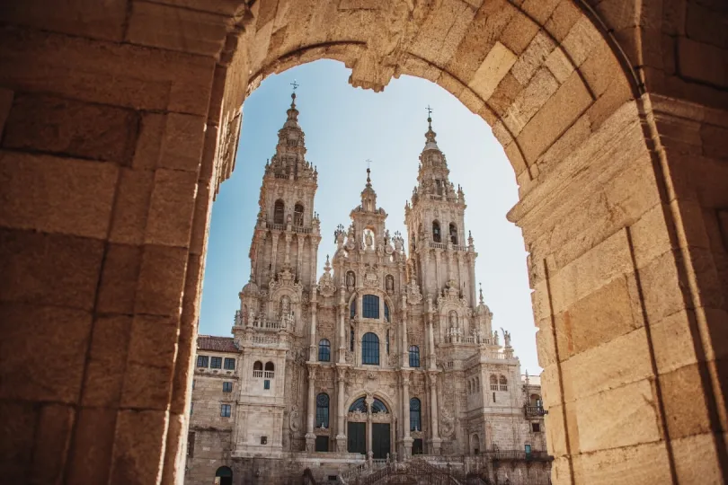 Beeindruckende Kathedrale in Santiago de Compostela