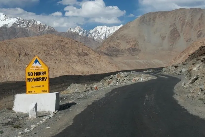 Der Weg von Shyok nach Leh