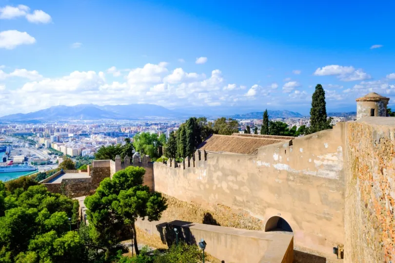 Blick auf die Skyline von Malaga