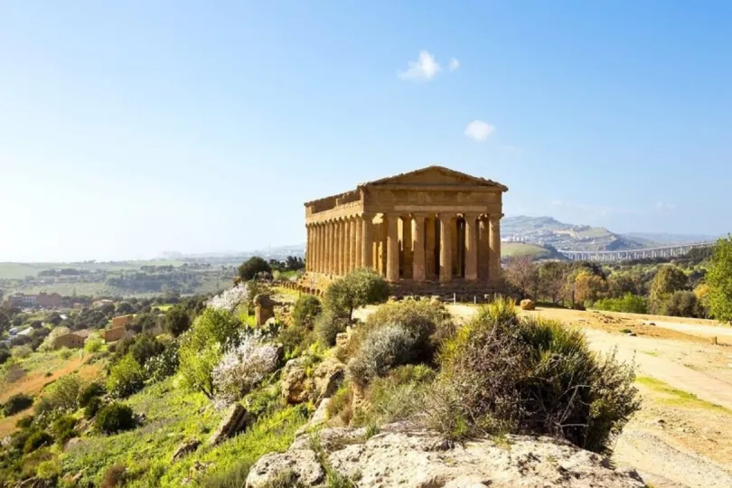 Griechische Tempelanlage in Sizilien