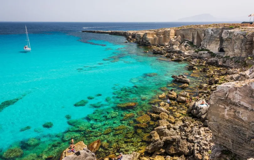 Cala Rossa auf den Ägadischen Inseln